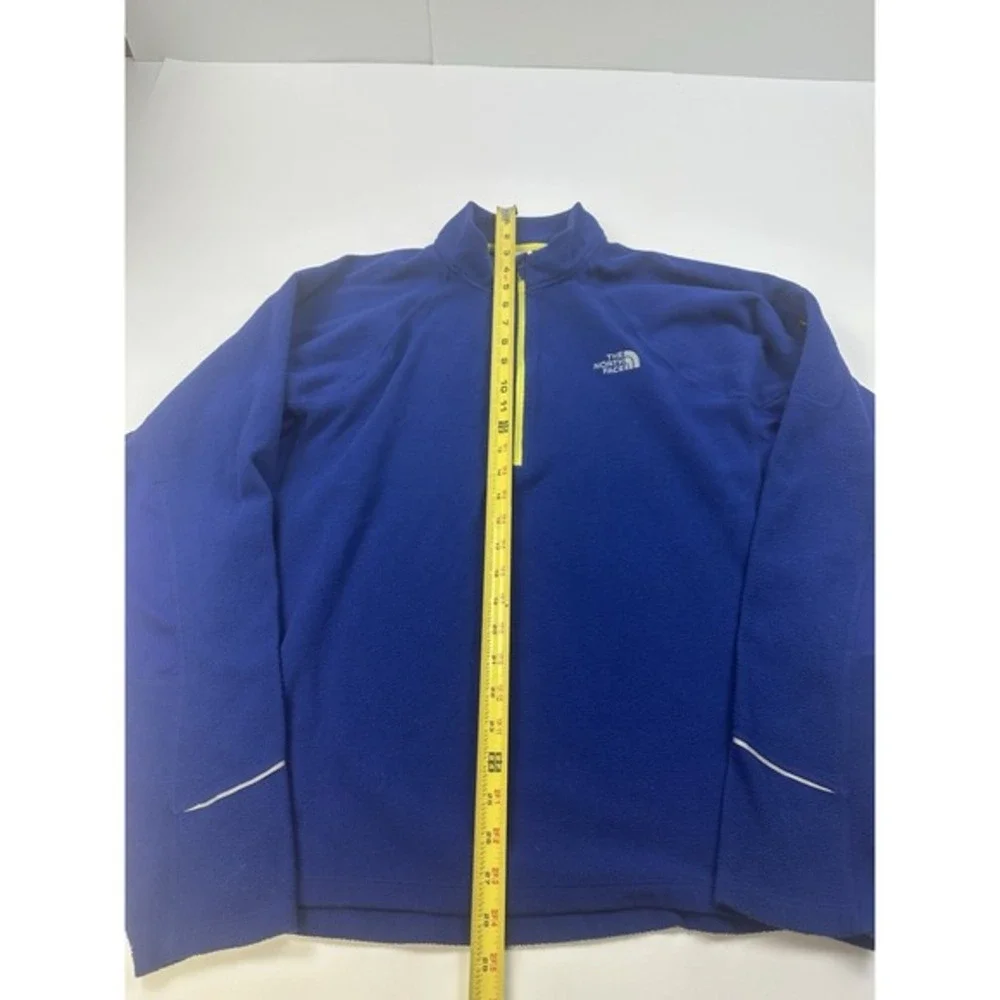THE NORTH FACE‎ Blue Fleece Vaporwick Quarter Zip Athletic - Size Large